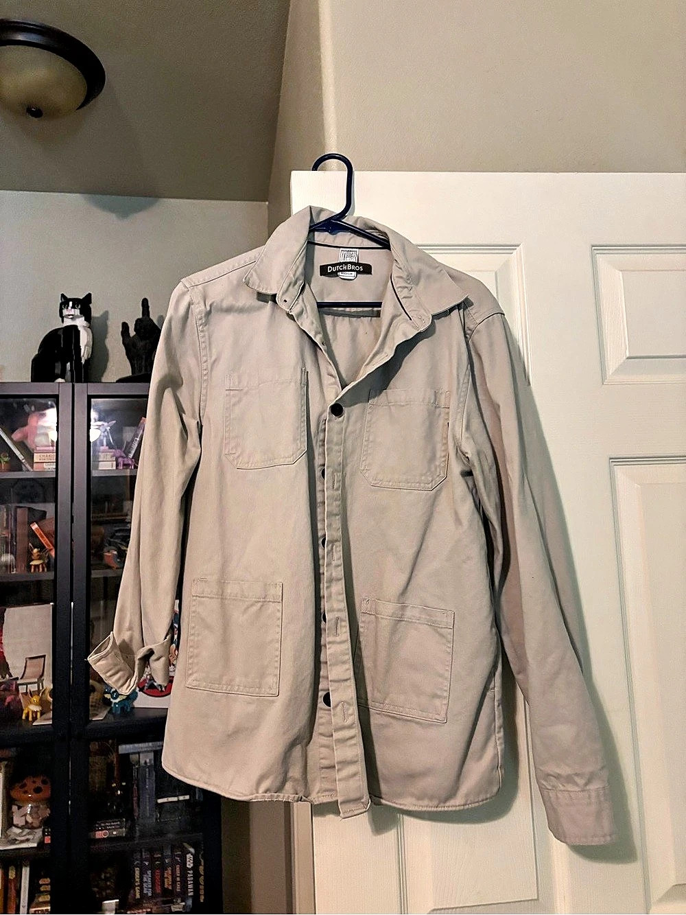 Dutch Bros Men's Lightweight Utility Jacket Gray Size Medium